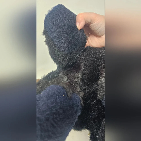 Dakin Vintage Bearfoot 16” Tall 1976 Big Blackfoot Bear Pillow Pets - Picture 6 of 13